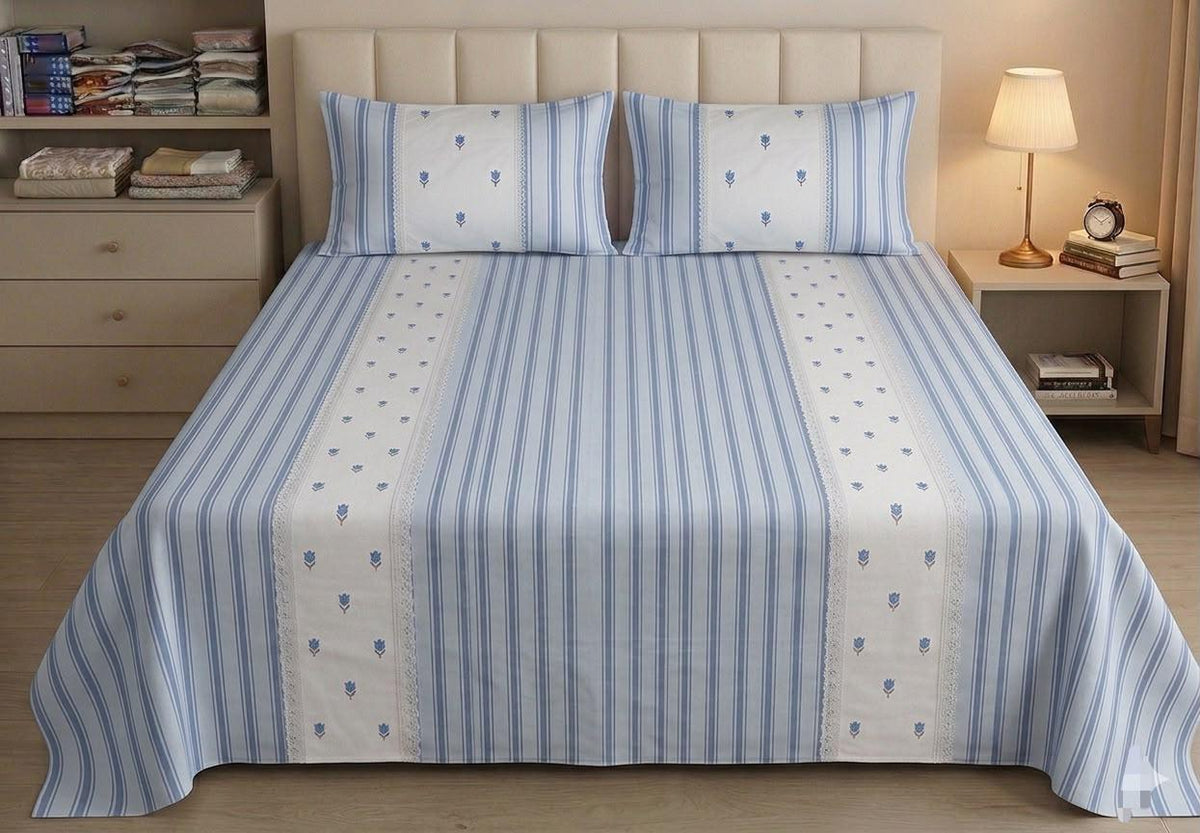 Bedsheets - Machine Embroidery  bedsheets