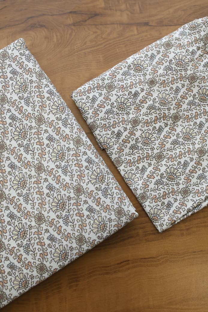 Bedsheets - Queen soft cotton floral bedsheets Vintana
