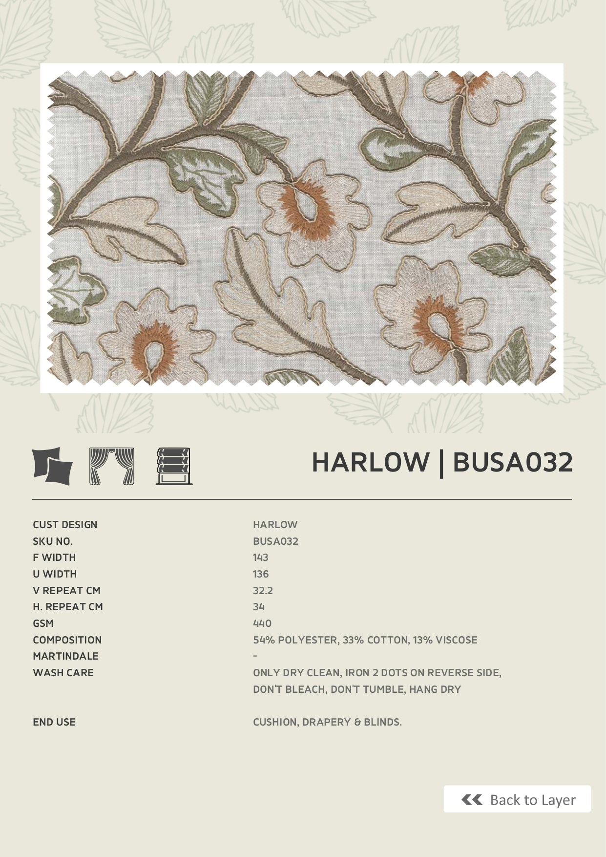 Fabric only-Premium embroidered curtains fabric only(Blinds, Curtains, Cushion covers)