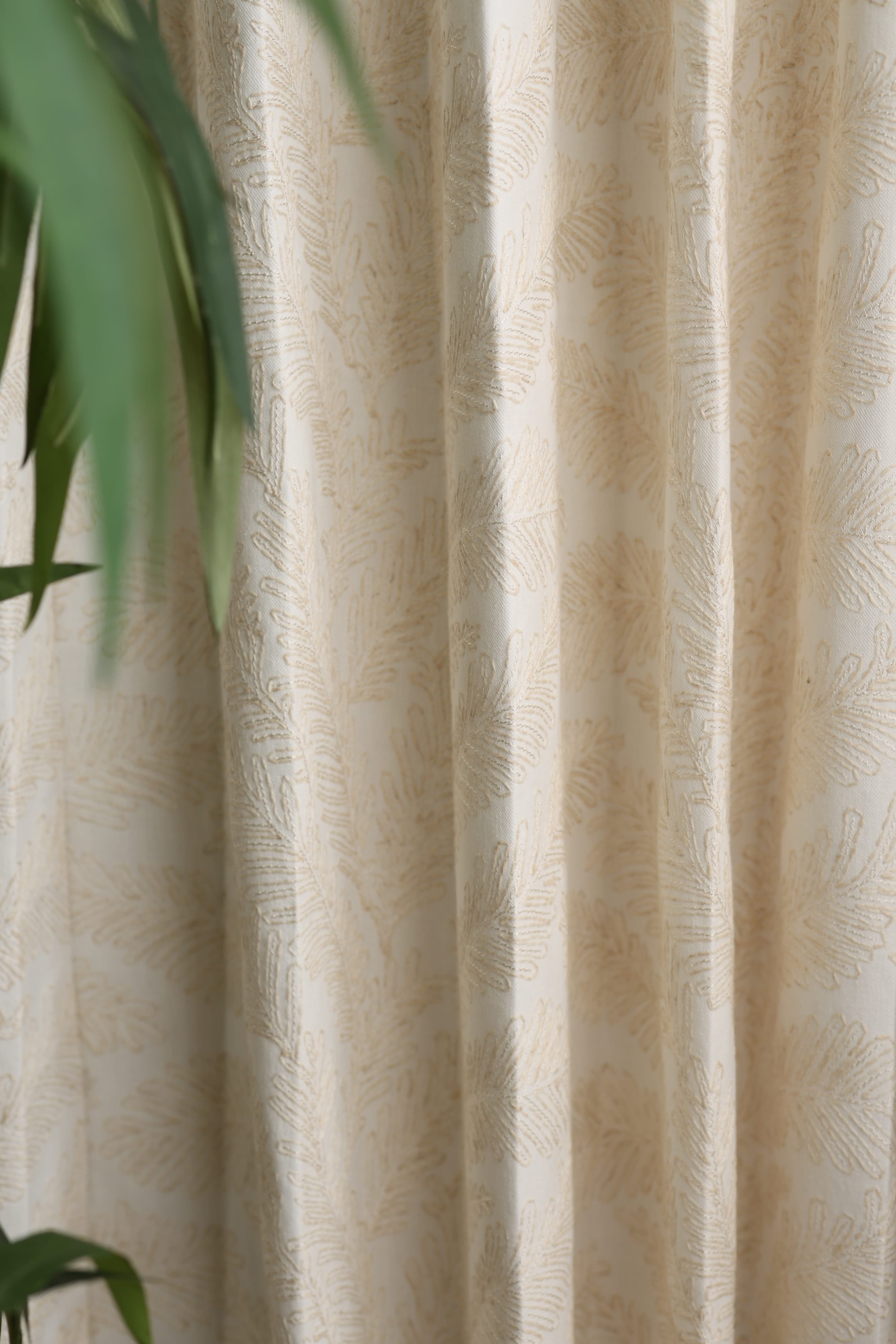 Curtains - Premium embroidery opaque curtains Naturalia Prebooking