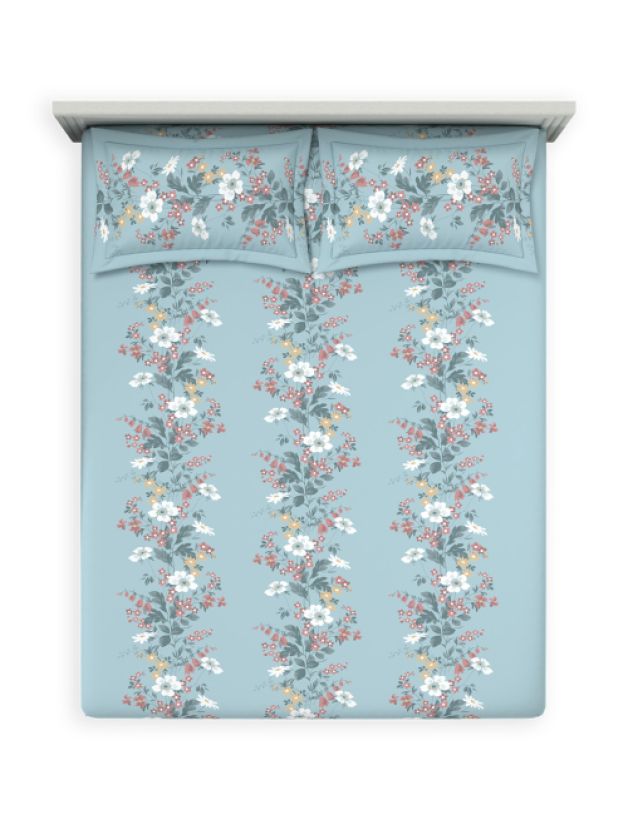 Bedsheets - Queen premium soft cotton bedsheet Digital print DD