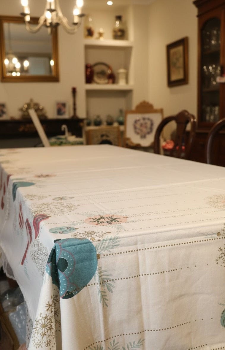 Table cloth - 8 seater(162cm * 264cm) Xmas Edition