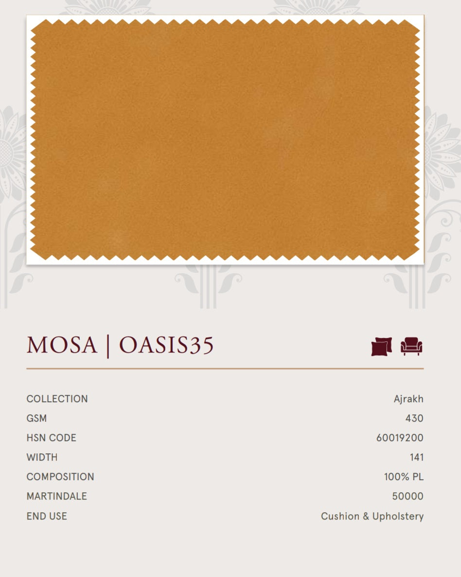Upholstery fabrics -Ajrakh(Mosa)