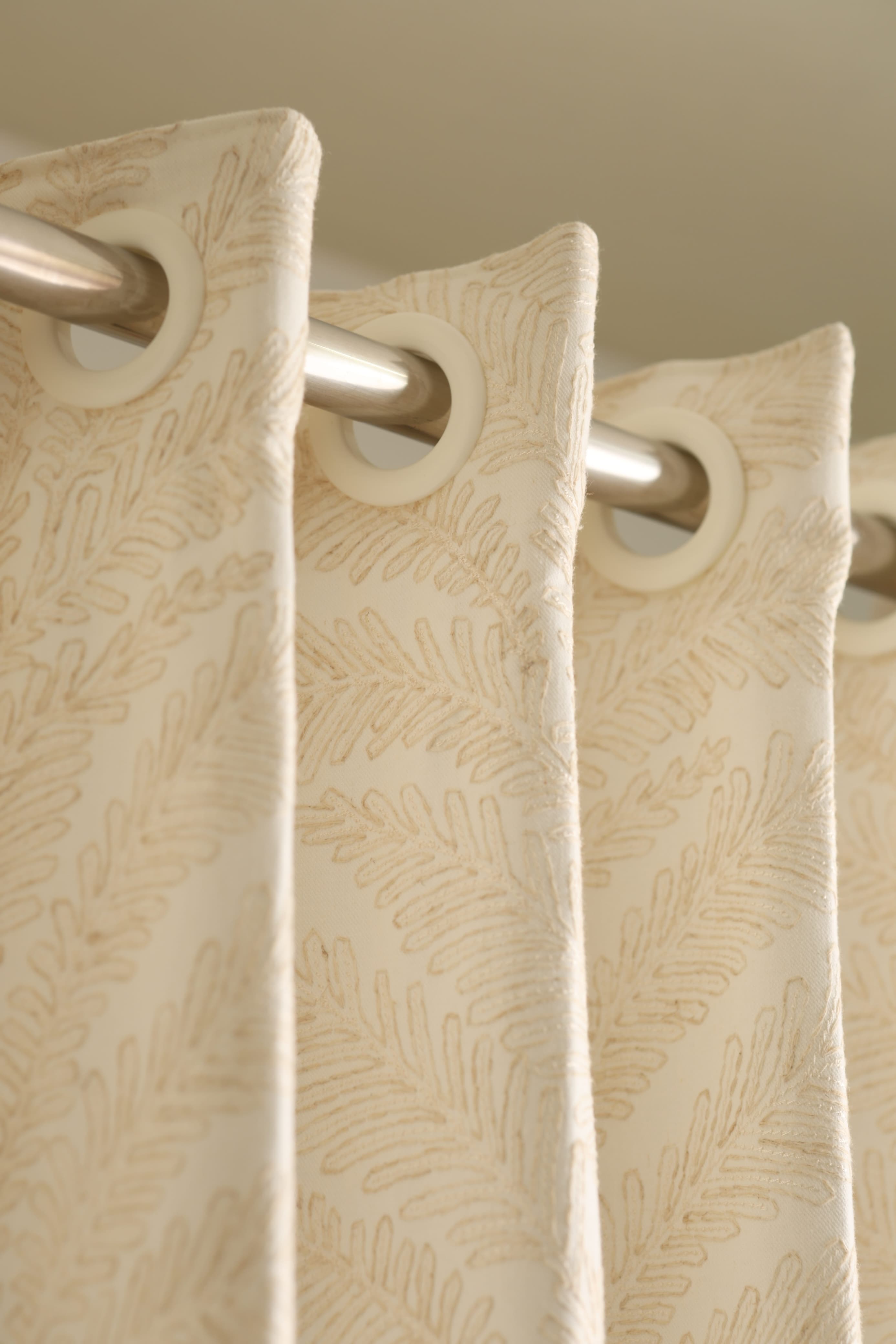 Curtains - Premium embroidery opaque curtains Naturalia Prebooking
