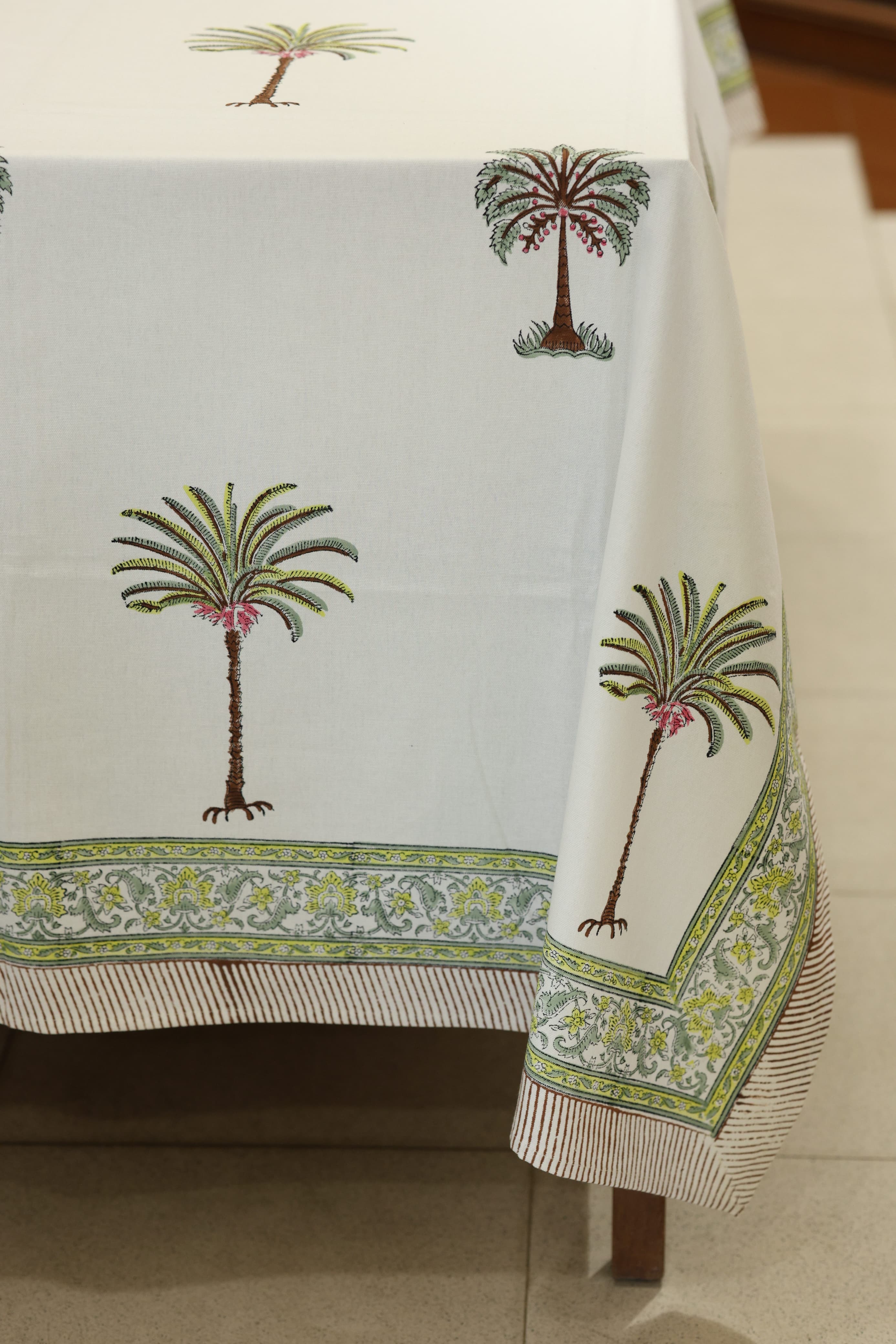 Table cloths - 8 seater Handblock printed canvas