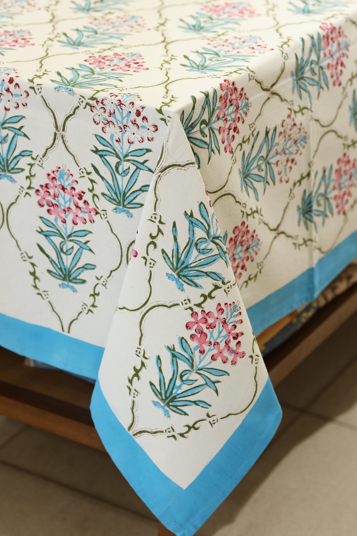 Table cloths - 8 seater Handblock printed canvas