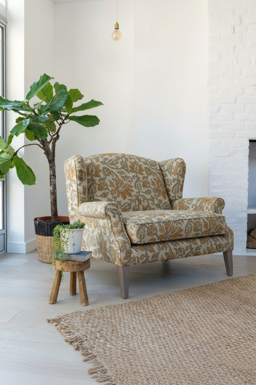 Upholstery fabrics -Ajrakh(Bagru)