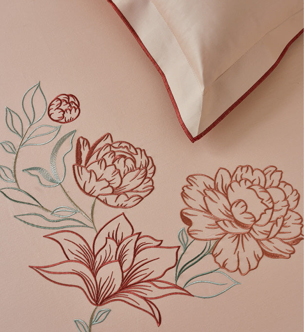 Bedsheets-Premium machine embroidered bedsheets clearance sale