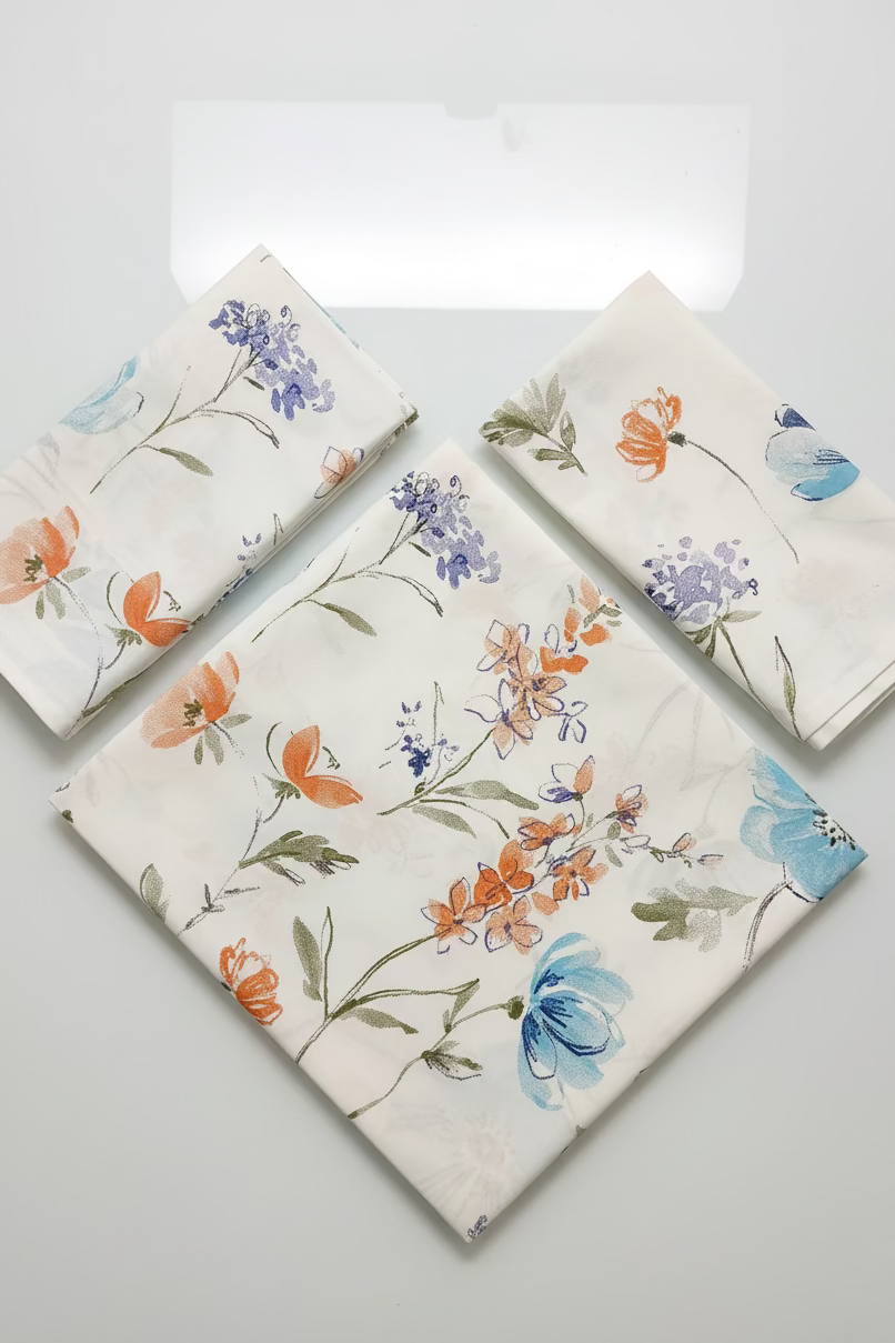 Bedsheets - Queen premium soft cotton bedsheet Digital print DD (cresta) 2.24*2.54 mtr