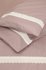 Premium Soft Cotton Lace Bedsheet Set – King Size