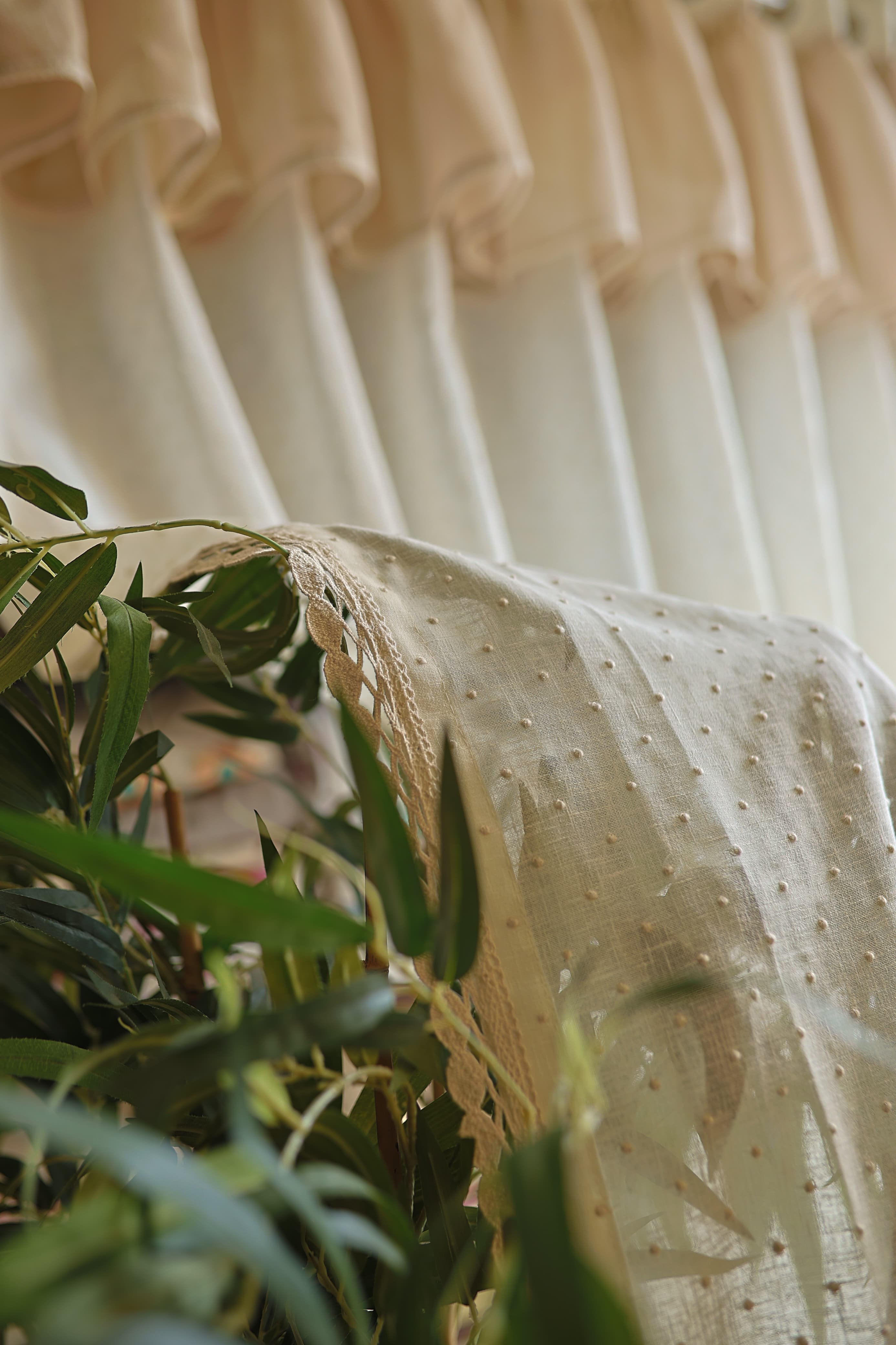 Curtains- Premium embroidered sheer curtains