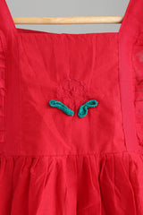 Kids smocked dress 4-5 years - Xmas edition