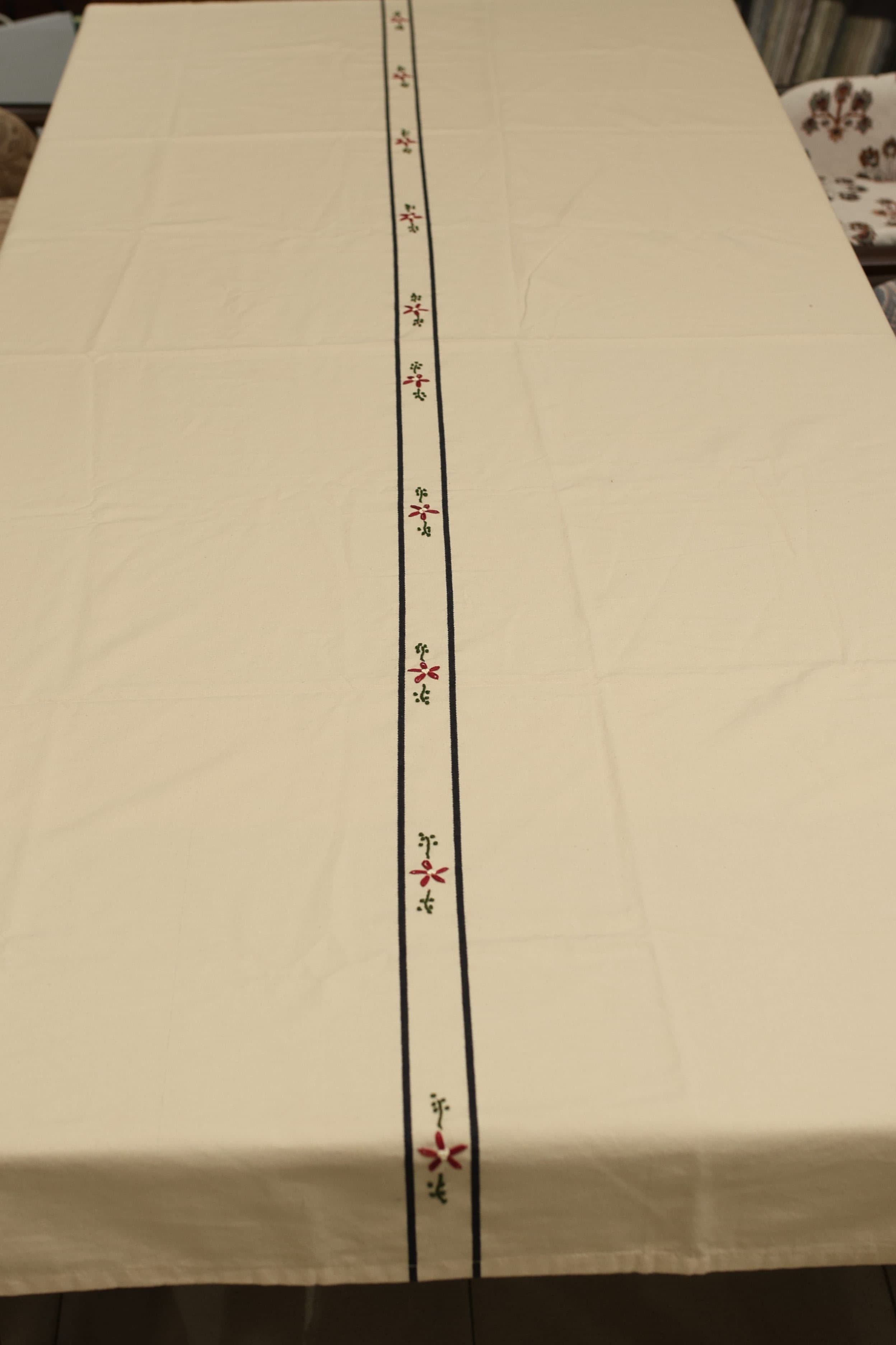 Table cloths - 6 seater embroidery