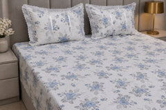 Bedsheets - Queen soft cotton lace bedsheets flora & lace