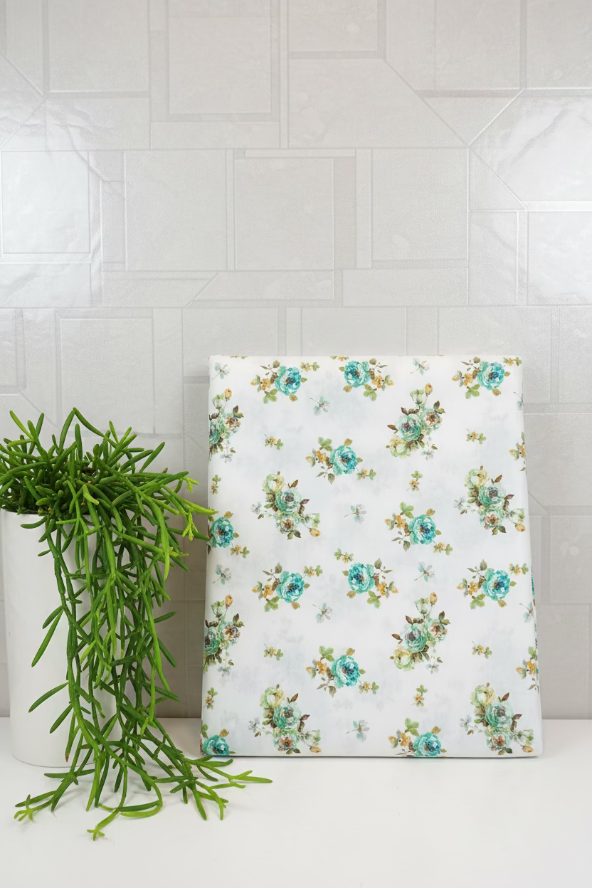 Bedsheets - Queen premium soft cotton bedsheet Digital print DD (vatika) 2.29*2.74 mtr