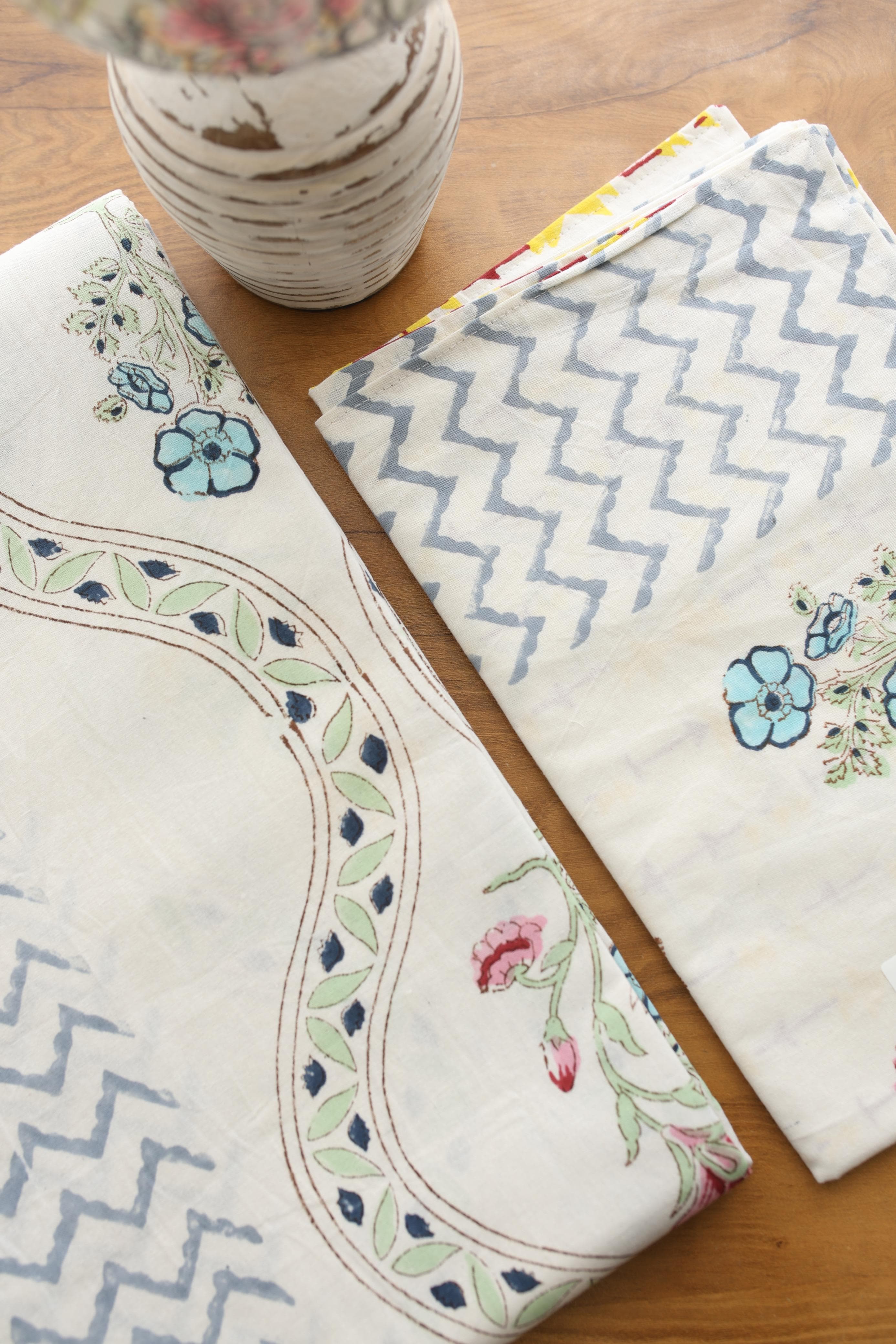 Bedsheets - king Handblock print bedsheets