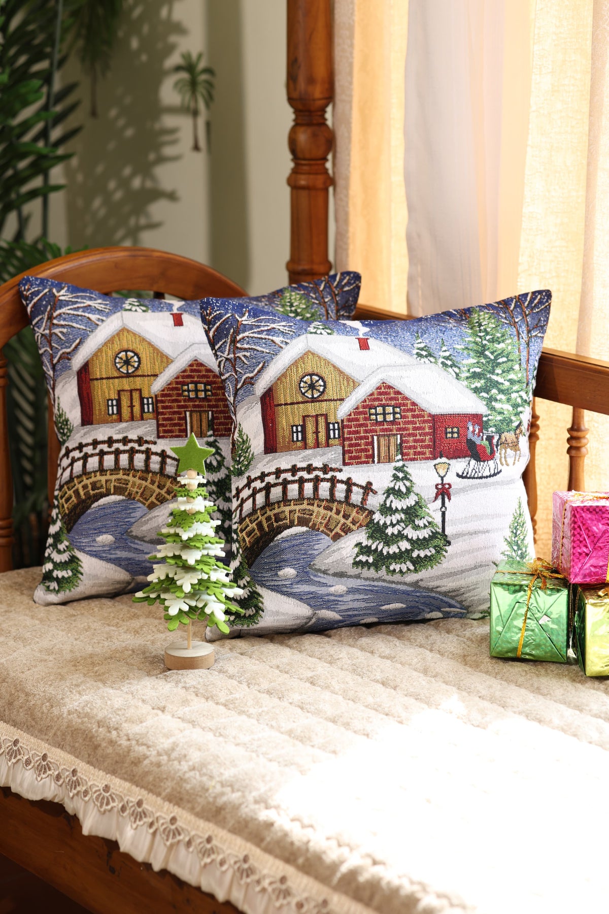 Cushion covers - Xmas edition jacuard