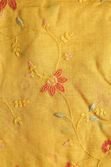 Fabrics - Chanderi embroidery kurti fabric