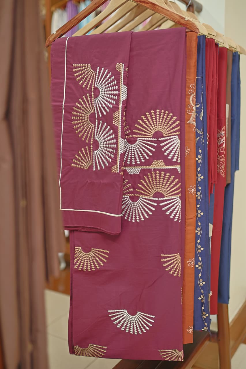 Bedsheet- Machine Embroidery Bedsheet MEK