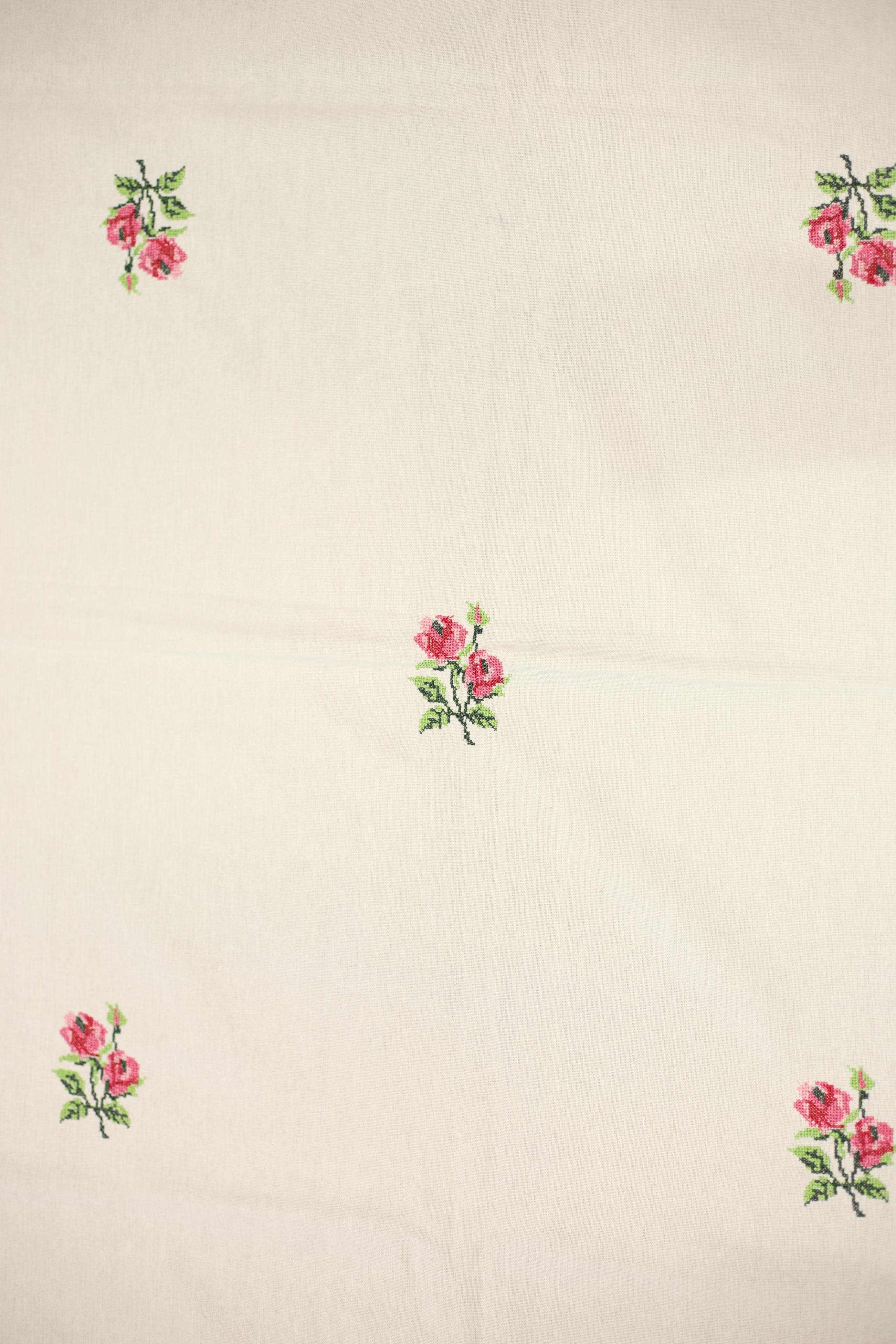 Table cloths-6 Seater cross stitch embroidered