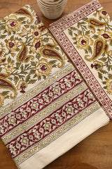 Bedsheets - Queen Mugal premium handblock cotton bedsheets