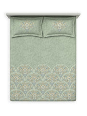 Bedsheets - King premium soft cotton bedsheet Digital Print DD (elemental)