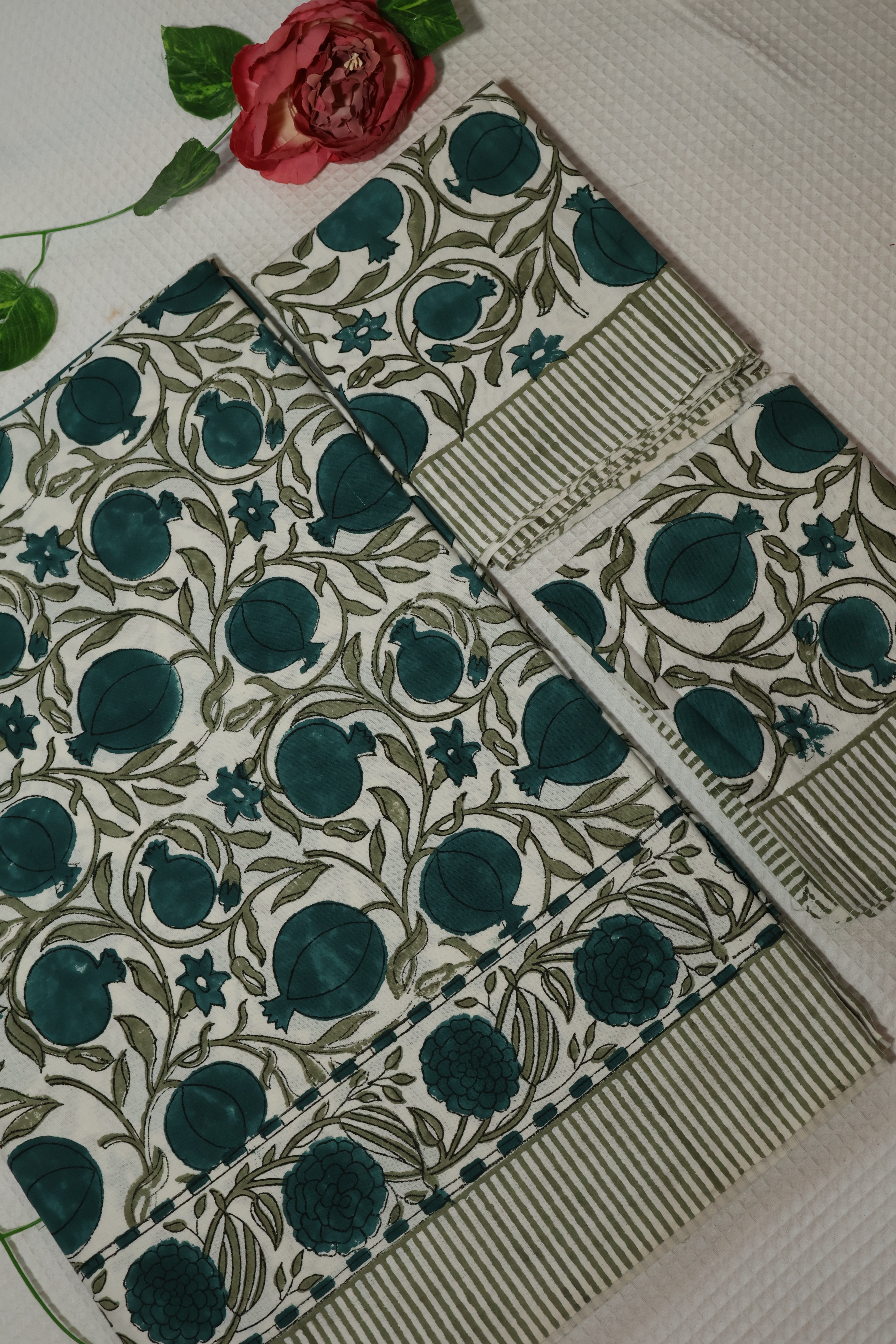 Queen : Handblock Cotton Bedsheet