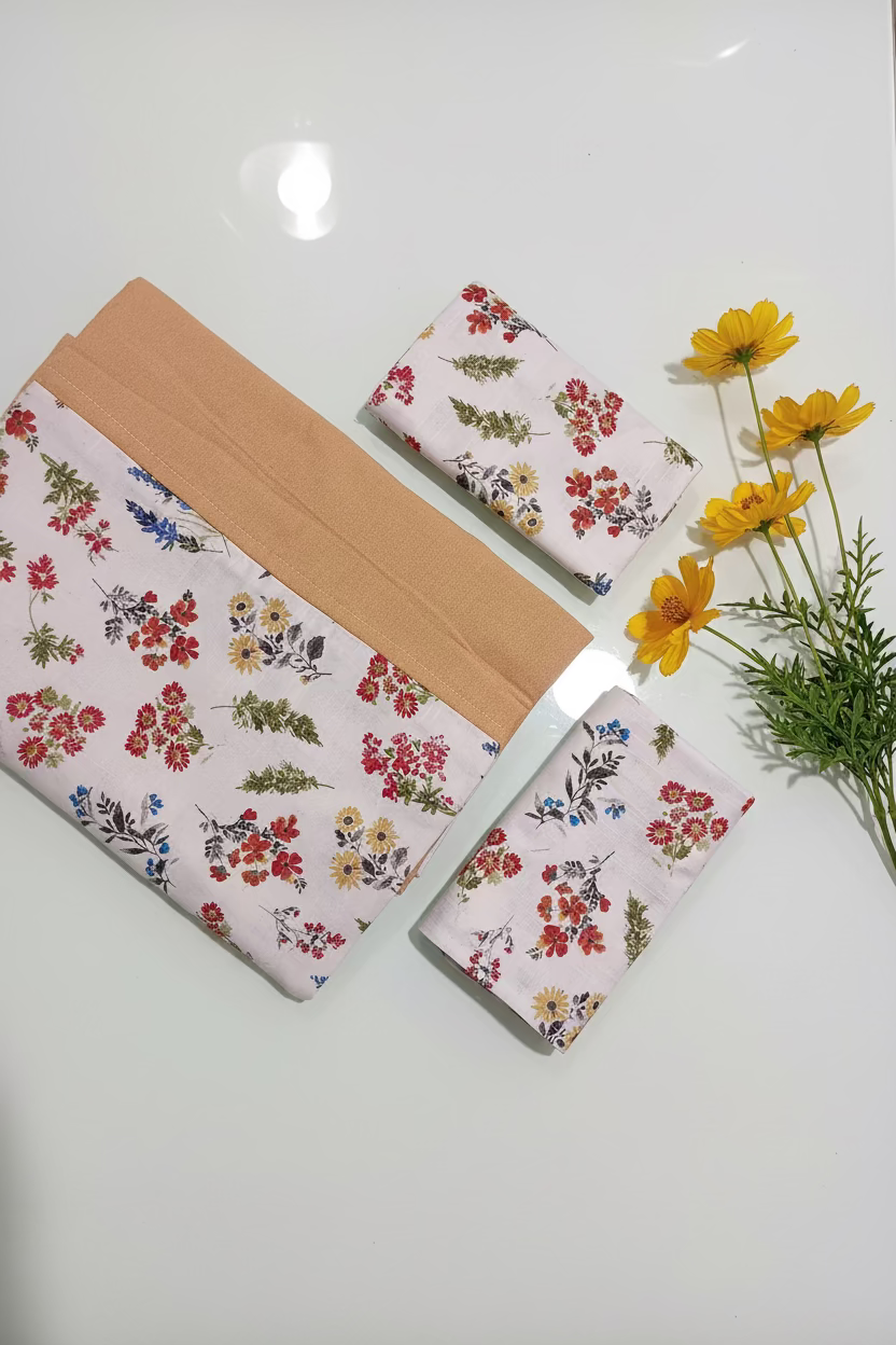 Bedsheets-Queen daily use border bedsheets