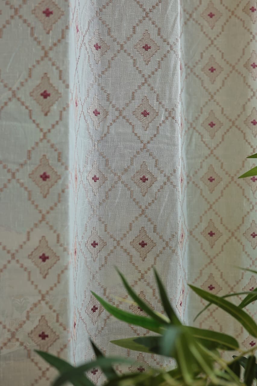 Curtains -Premium embroidered sheer curtain