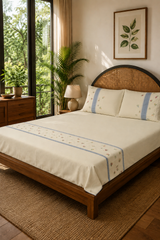 Bedsheets - King premium Machine Embroidery Bedsheet multi