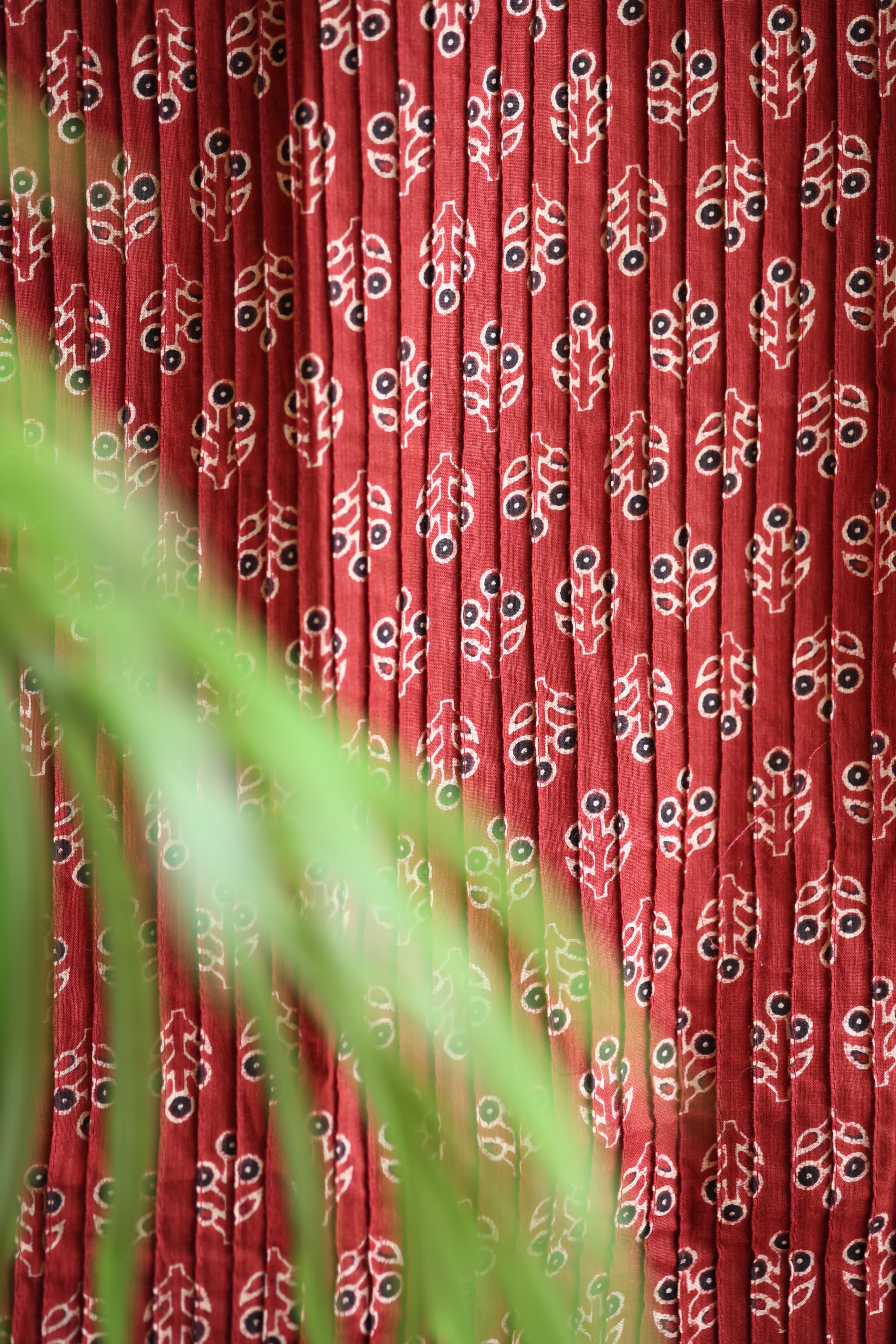 Fabrics - pintuck Handblock kurti cotton fabric offer sale