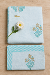 Bedsheets - King Percale cotton handblock print bedsheets