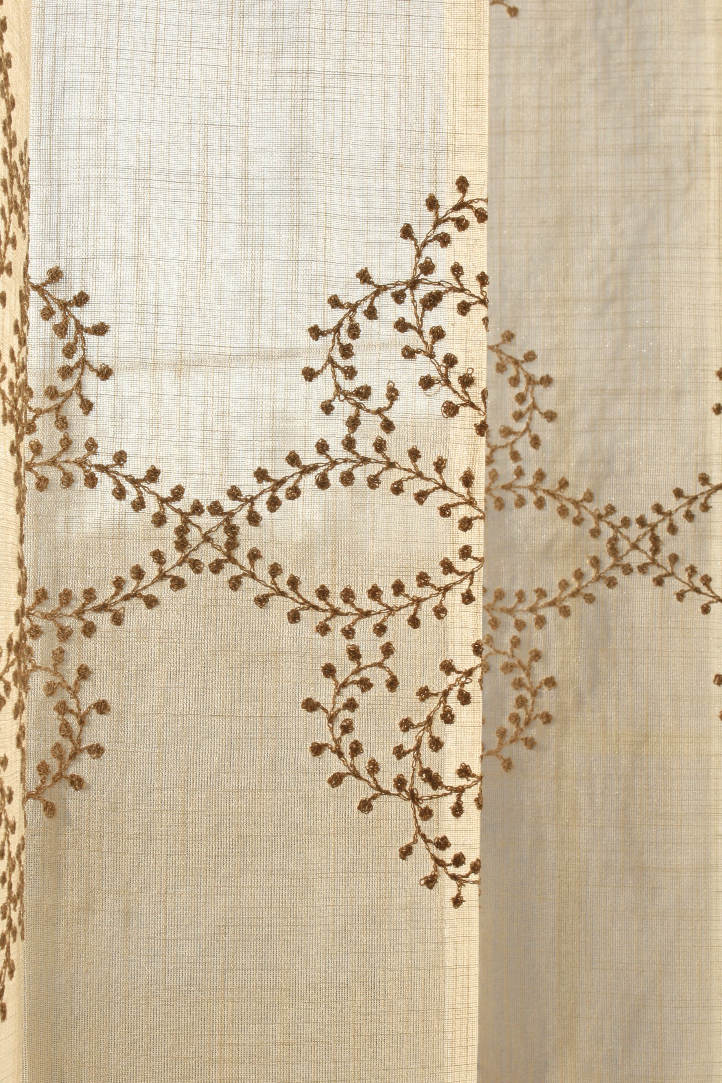 Curtains - Premium Embroidery sheer curtains tamhini prebooking zinnia