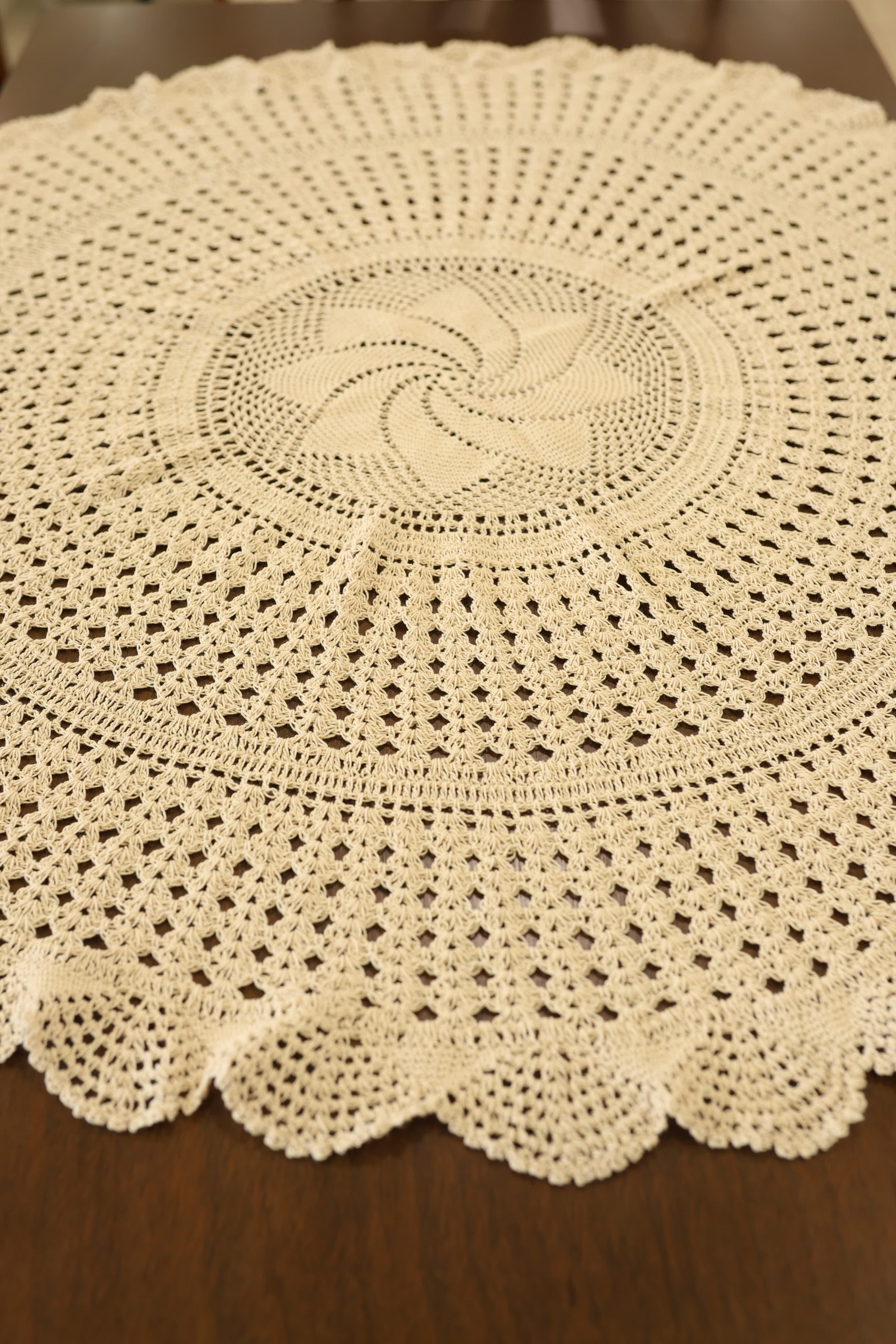 Round Crochet Table Mat / Centerpiece  Coaster