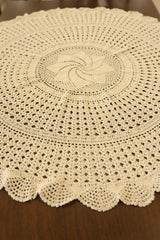 Round Crochet Table Mat / Centerpiece  Coaster