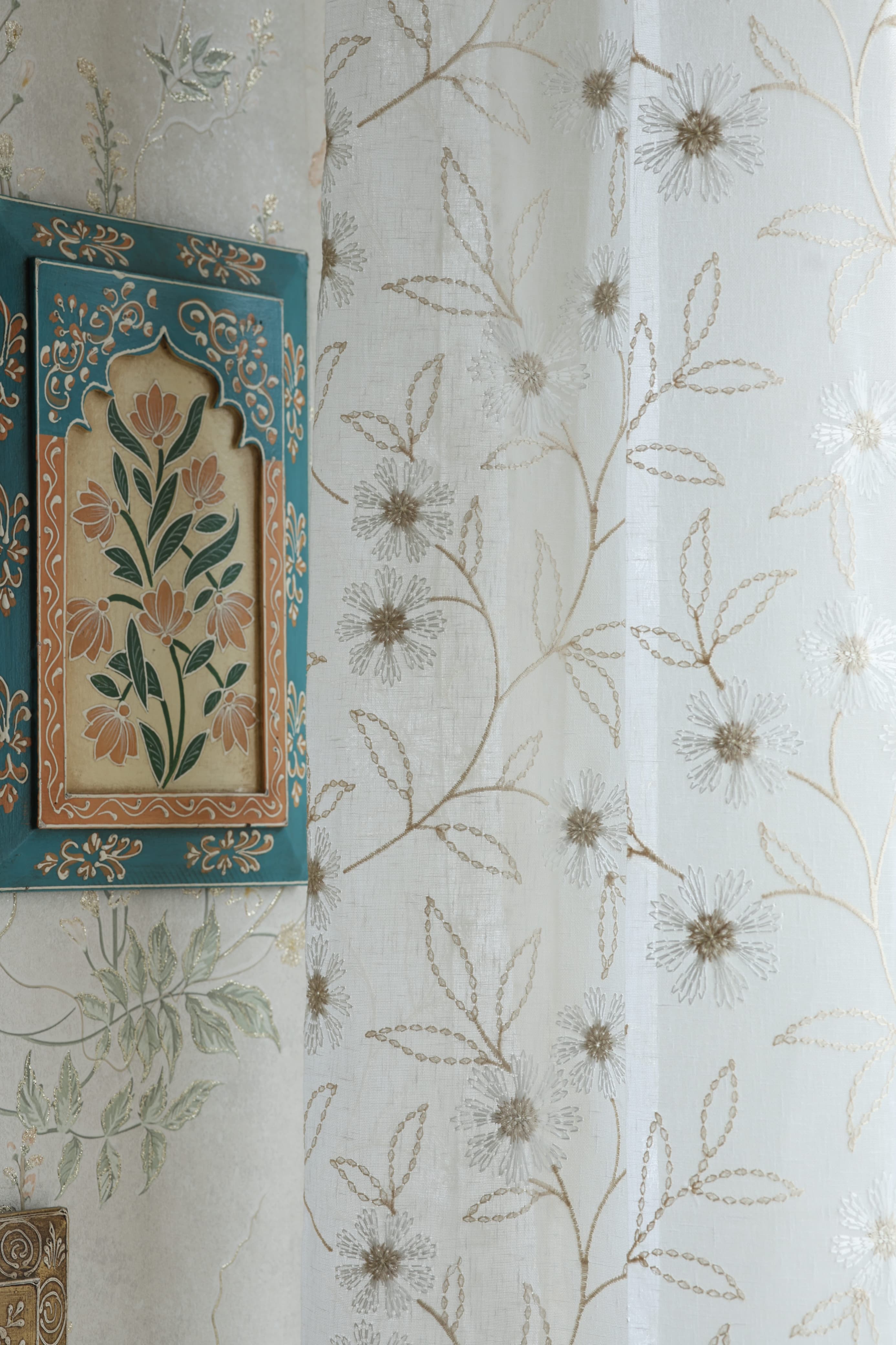Premium Embroidery Sheer Curtain - Grace