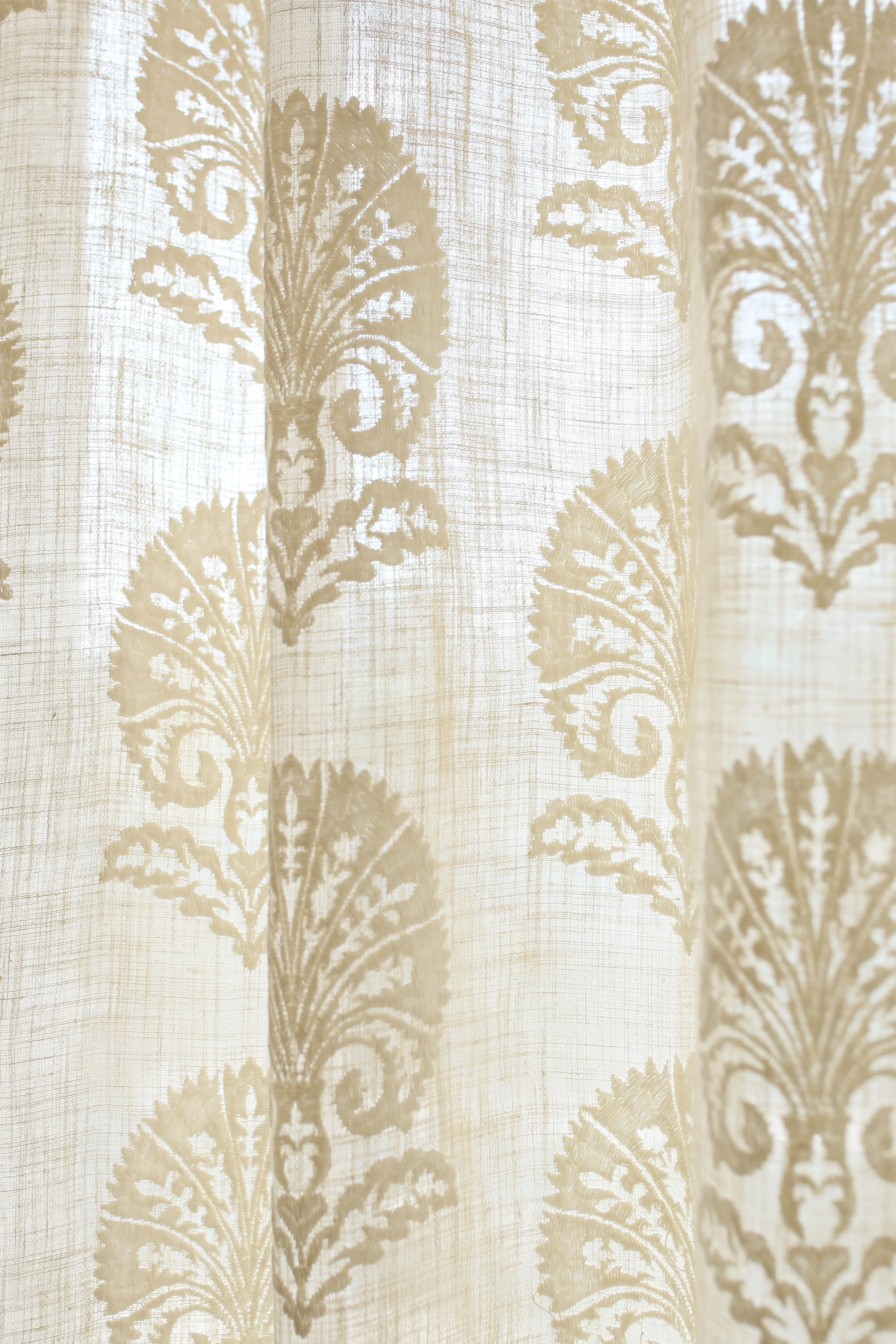 Curtains - Premium embroidery designer curtains semi Transparent/sheer vedic prebooking