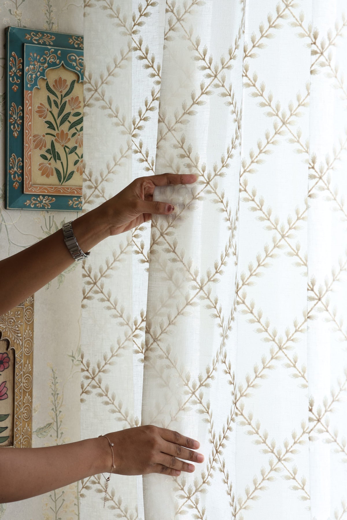 Premium Embroidery Sheer Curtain - Audrey