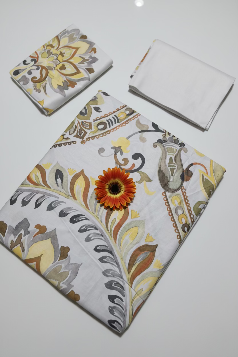 Bedsheets - Queen premium soft cotton bedsheet Digital print DD (prim) 2.24*2.54 mtr