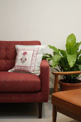 Handblock cushion cover|16×16