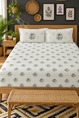 Bedsheets - King premium soft cotton bedsheet Digital Print DD   VATIKA