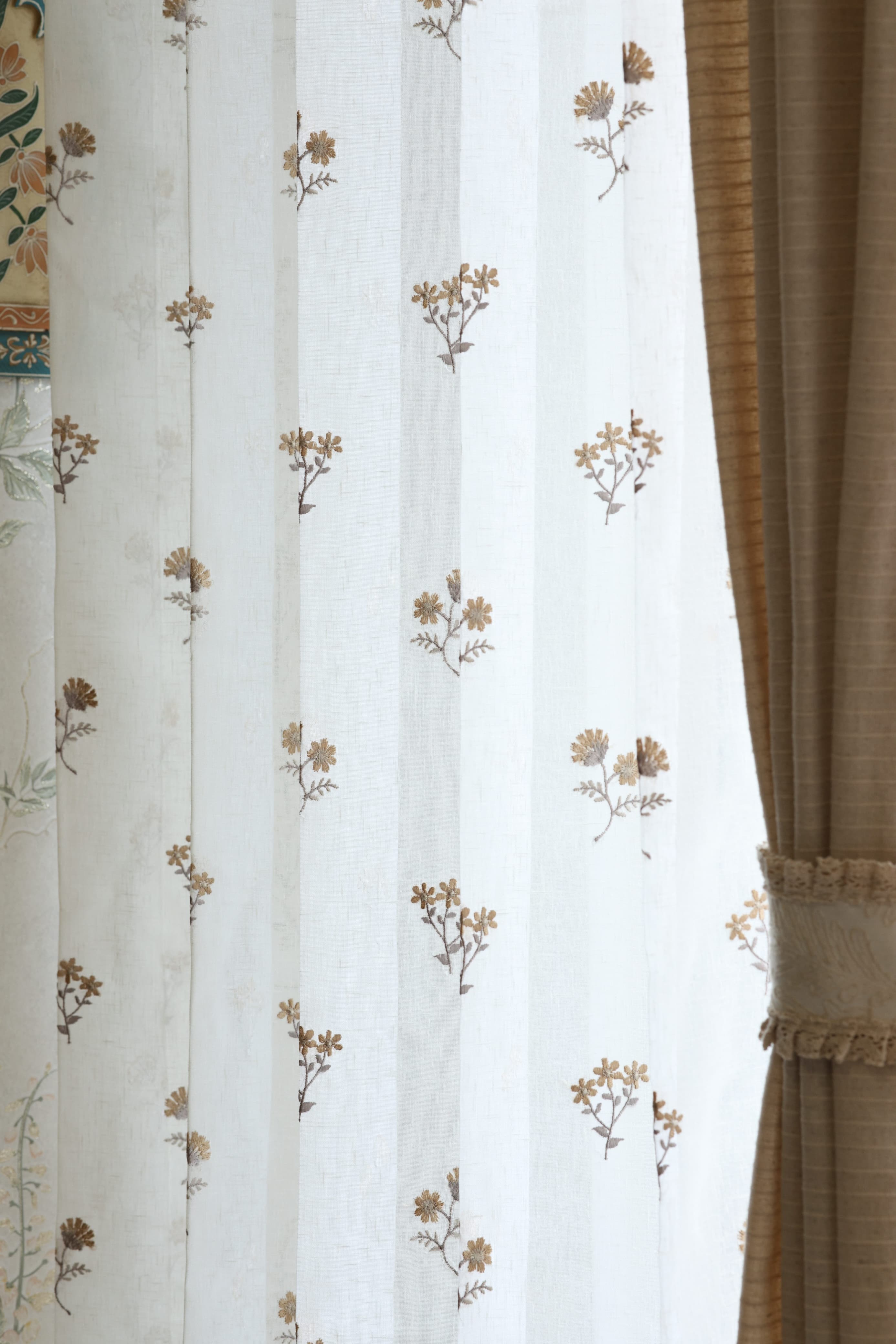 Premium Embroidery Sheer Curtain - Amelia