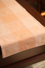 Checks Table runners - Cotton Runners,colour: orange