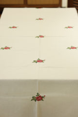 Table cloth - 6 seater cross stitch embroidery