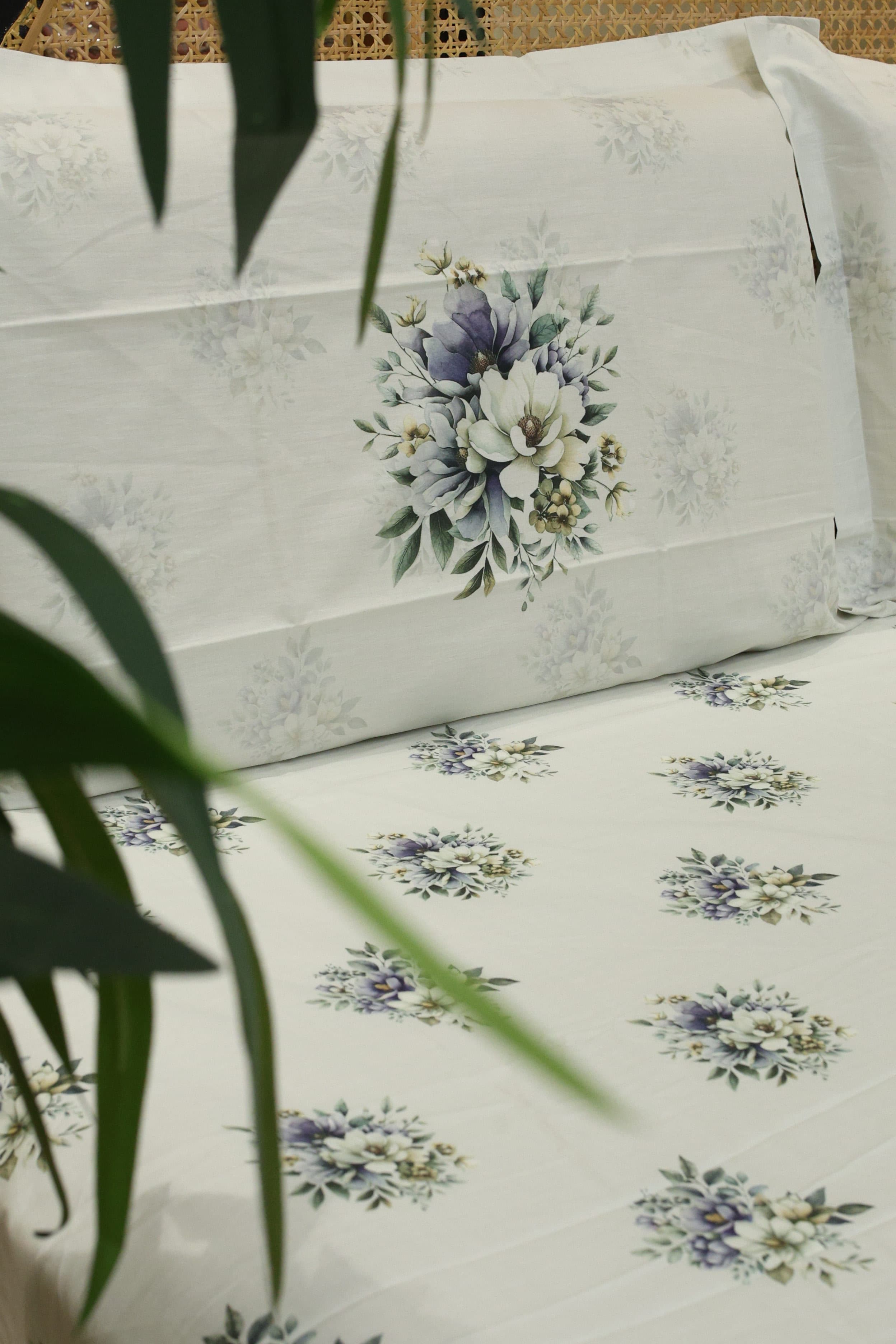 Bedsheets - King premium soft cotton bedsheet Digital Print DD   VATIKA