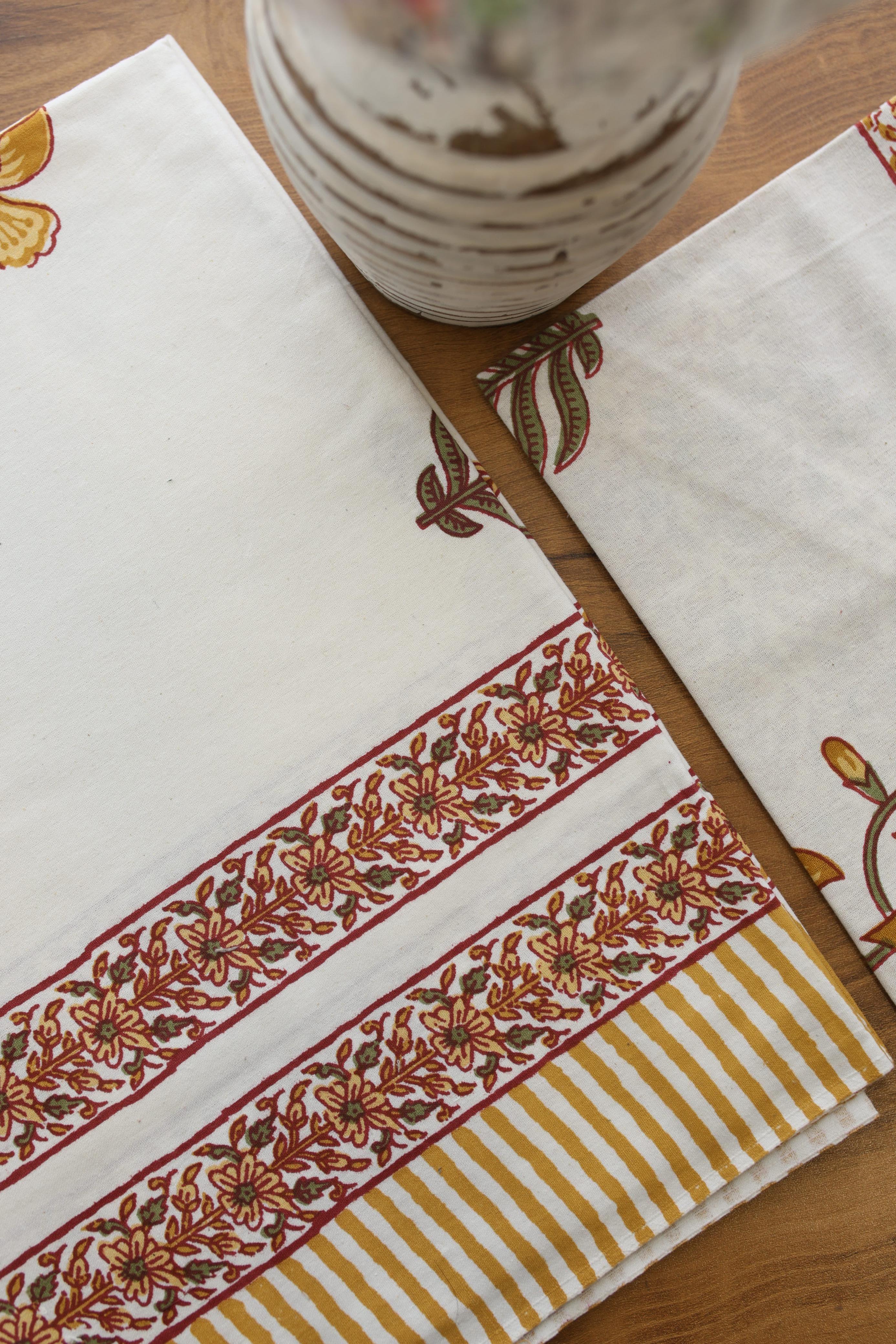 Bedsheets - Single handblock bedsheets