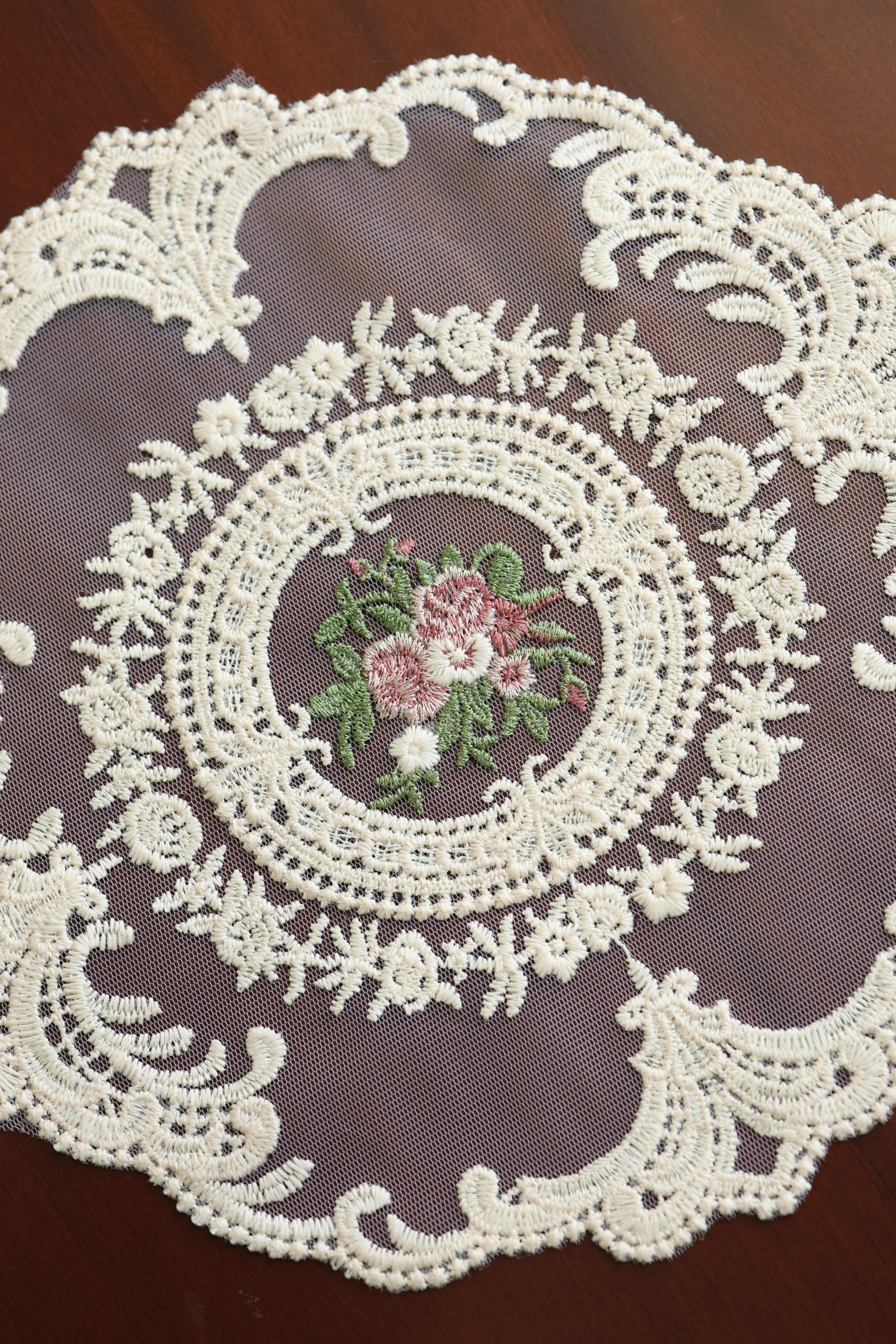 Coaster - Net Embroidery