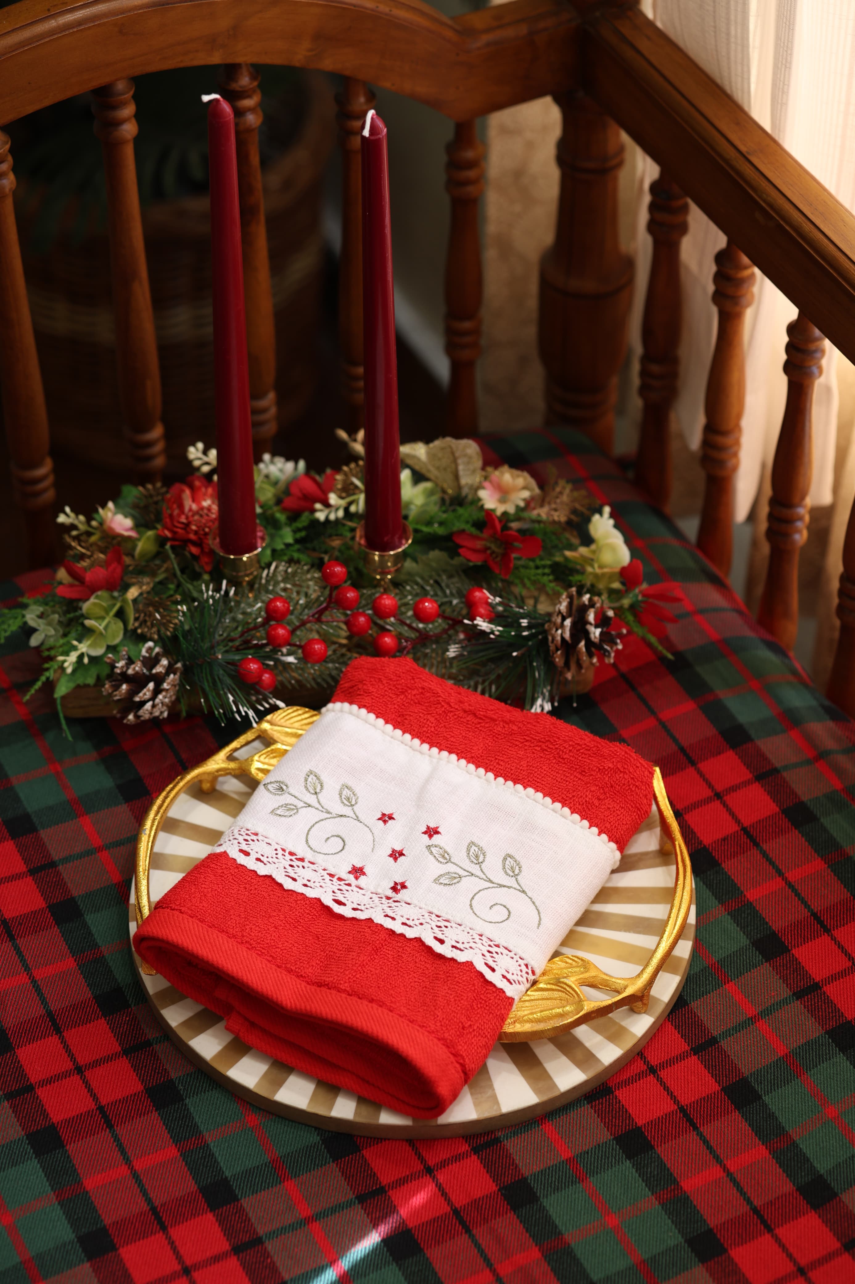 Towels : Embroidery Turkey towels Xmas edition