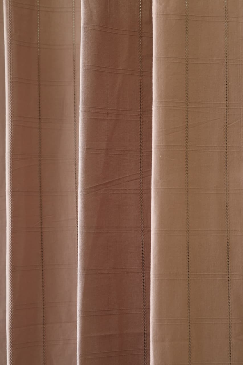Curtains - Opaque solid light brown