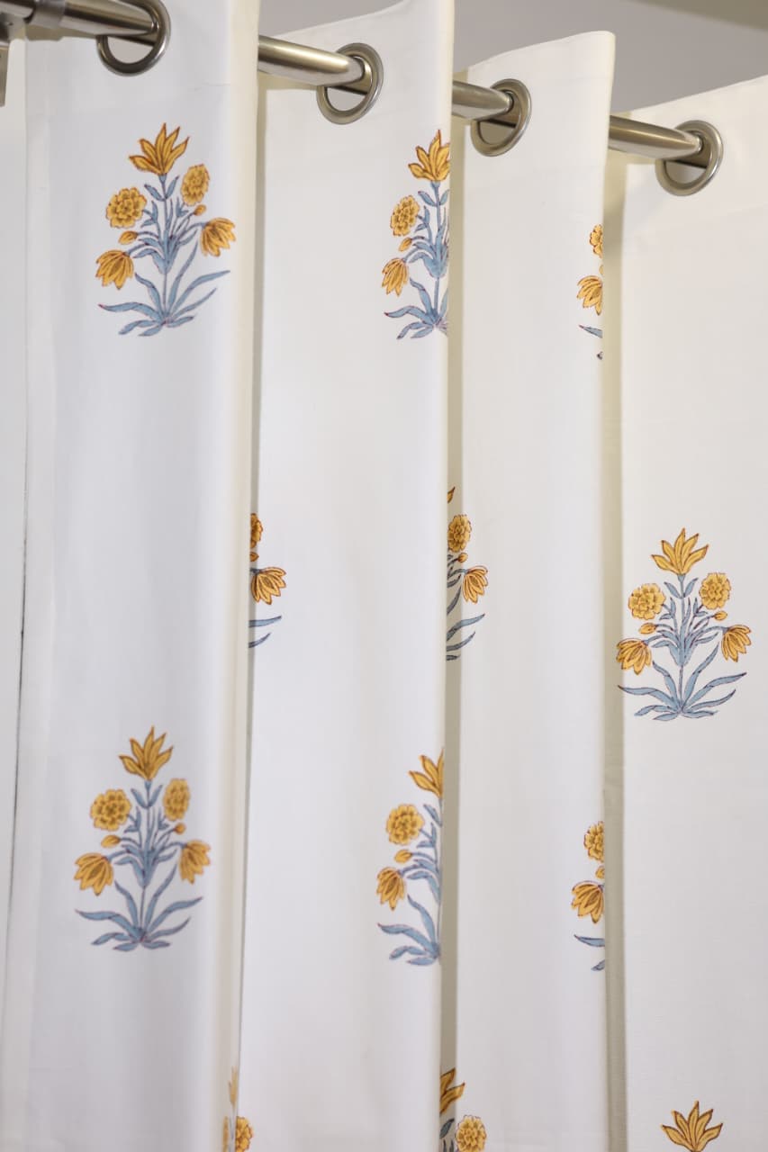 Curtains - Handblock printed curtains Diwali sale